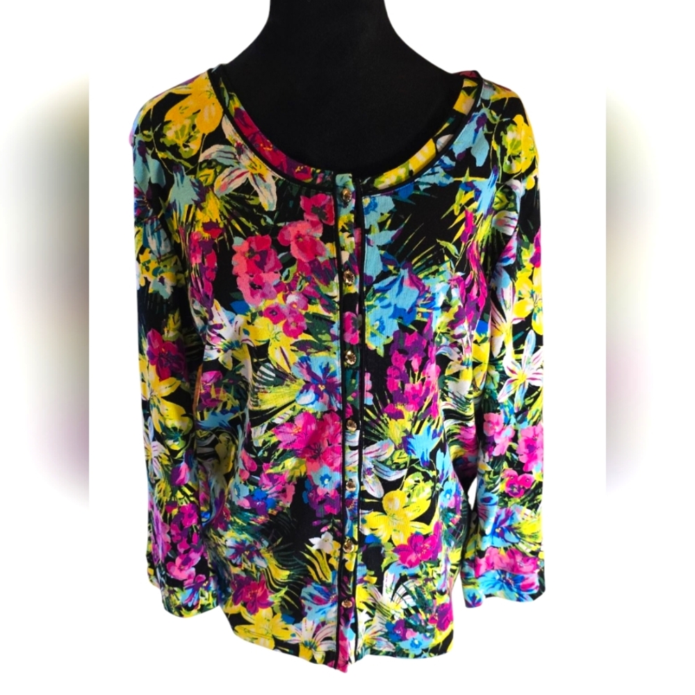 Rafaella XL Vibrant Cardigan